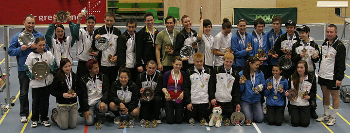 Medaljetagere ved mesterskabet